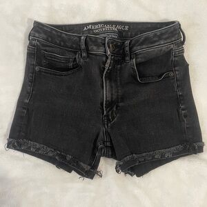 American Eagle Black Jean Shorts